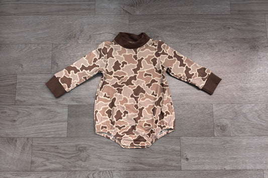 Long sleeves camo baby kids fall romper