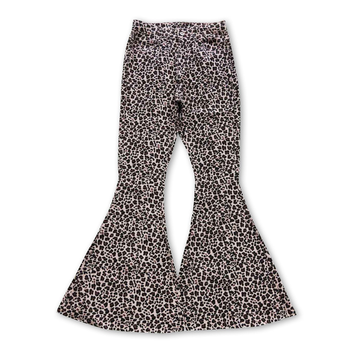 Leopard women denim pants adult jeans