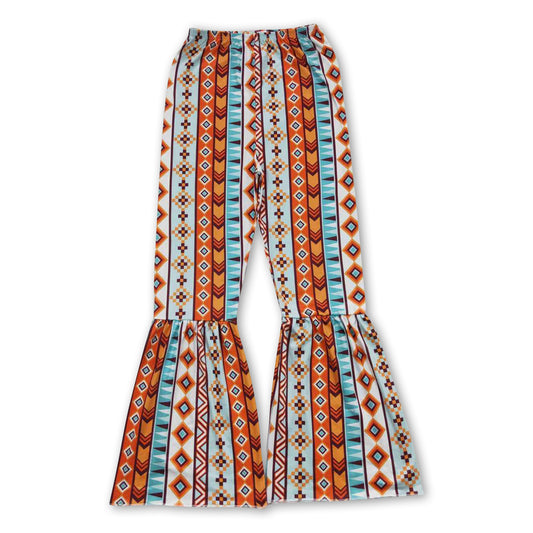 Aztec adult western women bell bottom pants