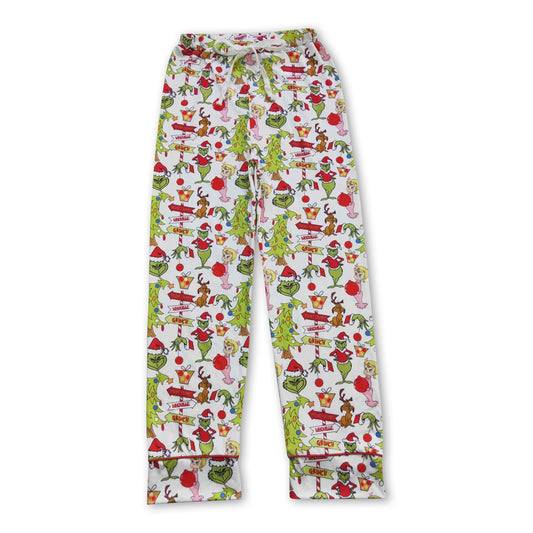 Green face gifts adult Christmas women pants