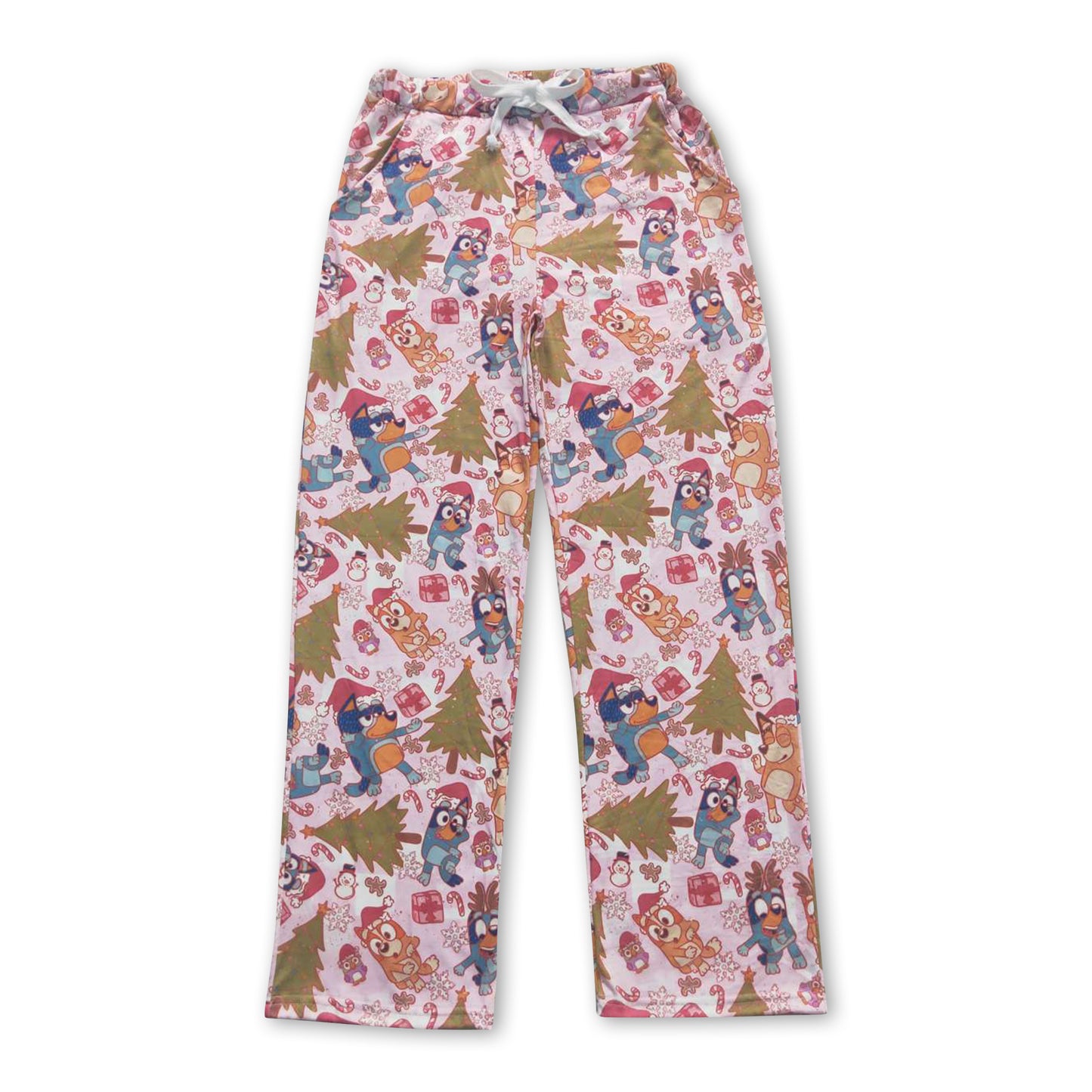 Christmas tree dogs adult women Christmas pants