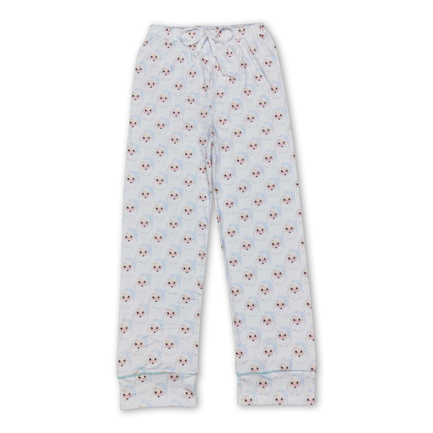 Blue santa family pajamas men Christmas pants