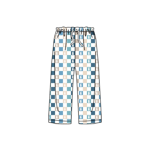 Plaid bunny adult easter pants