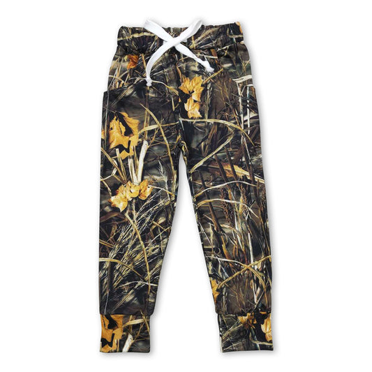 Camo pocket children boys pants