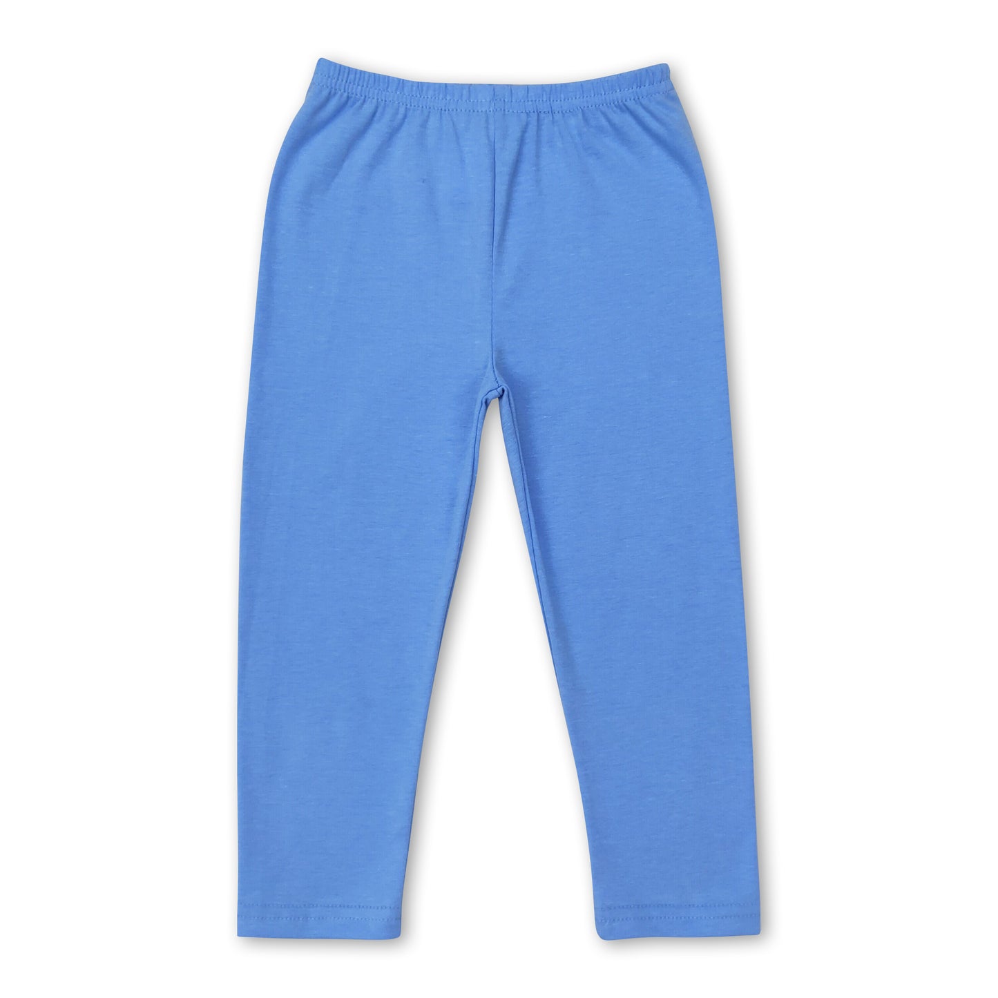 Light blue cotton baby girls legging