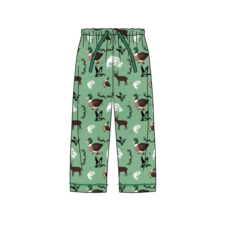 Duck fish print adult sleepwear bottom