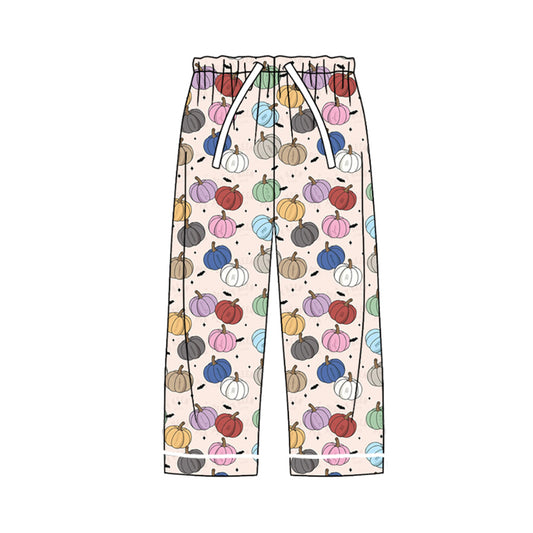 Colorful pumpkin adult women fall sleepwear bottom