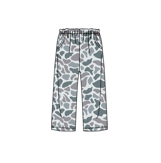 Grey camo adult women sleepwear bottom pants