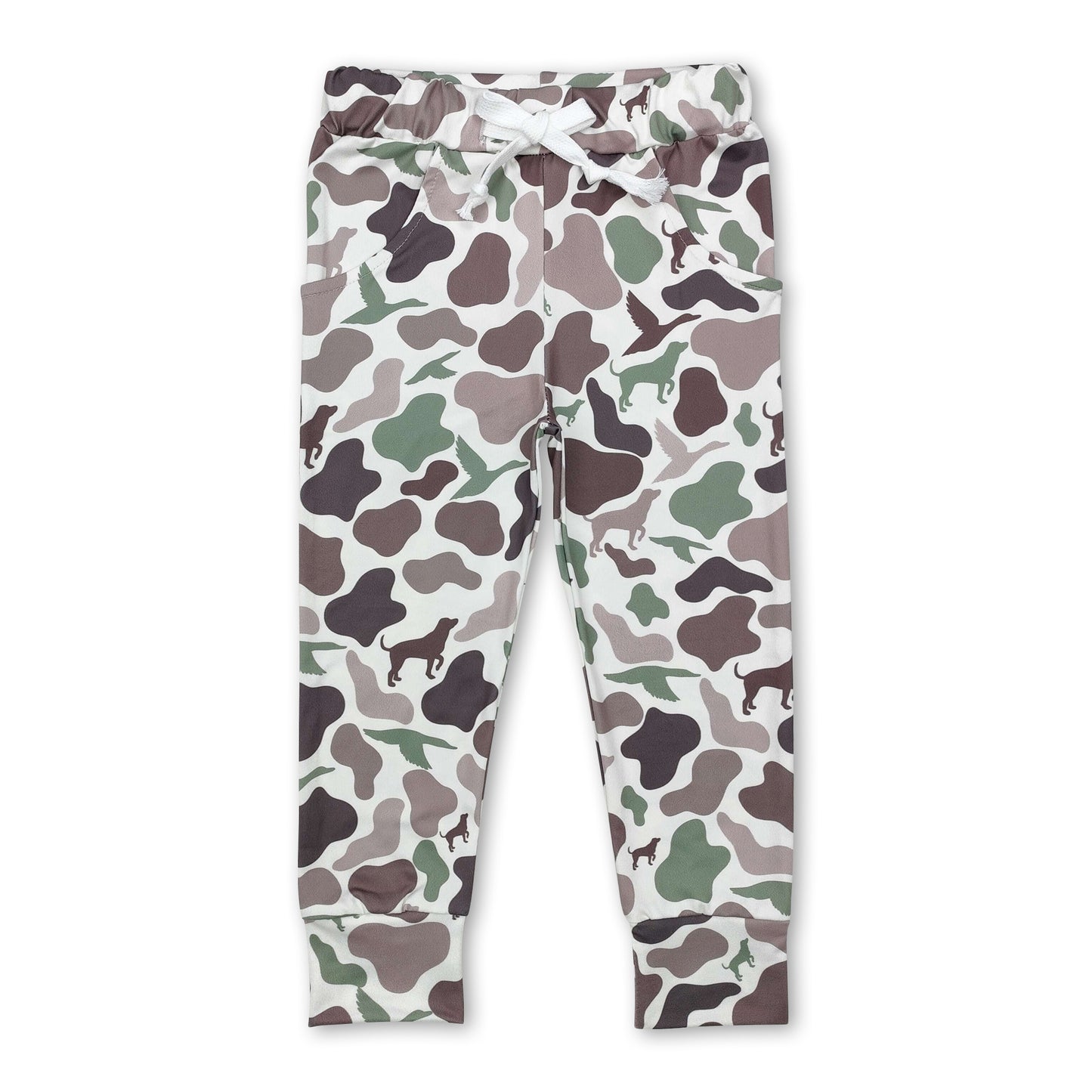 Duck dog camo pockets baby boys hunting pants