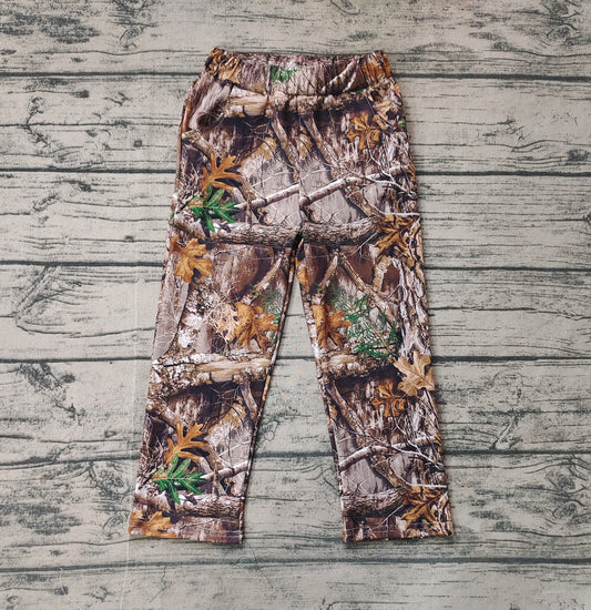 Khaki leaves camo baby kids pockets pants