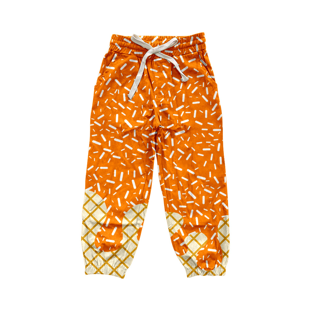 Yellow ice cream sprinkle adult women pants