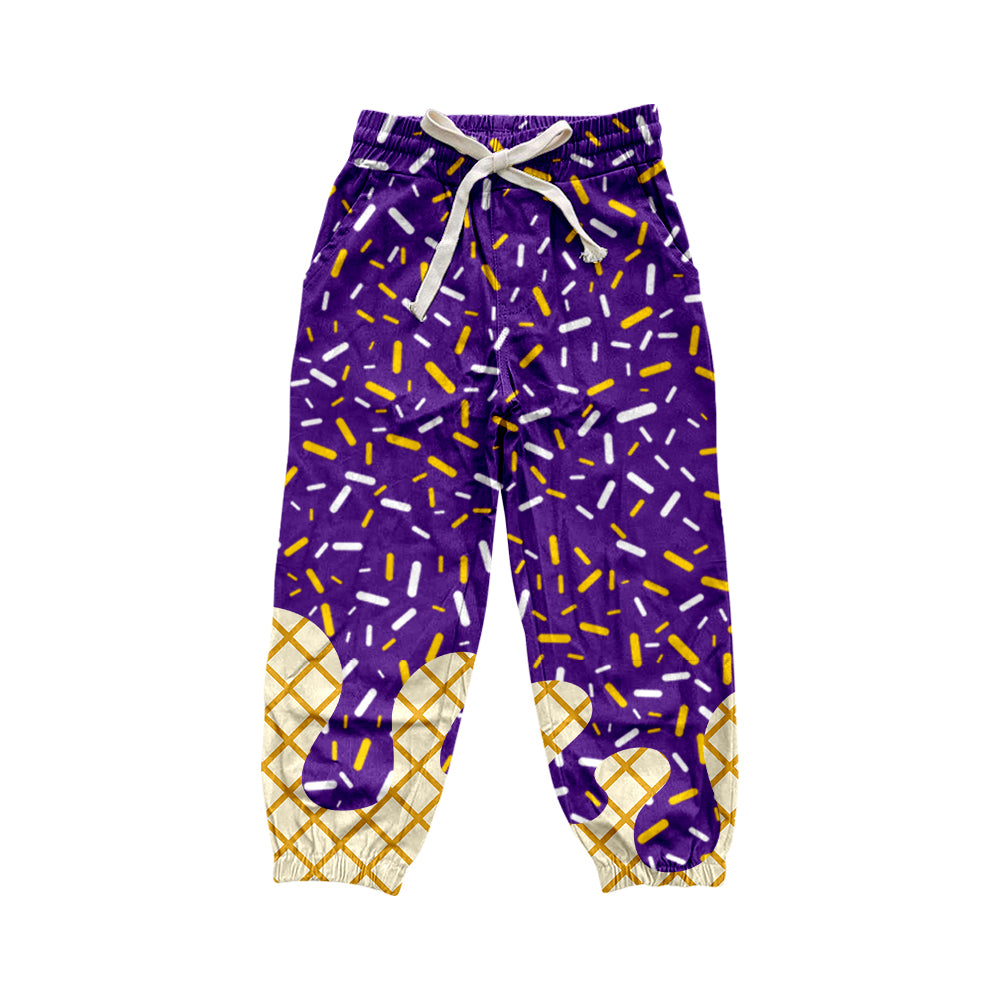 Purple ice cream sprinkle adult women pants