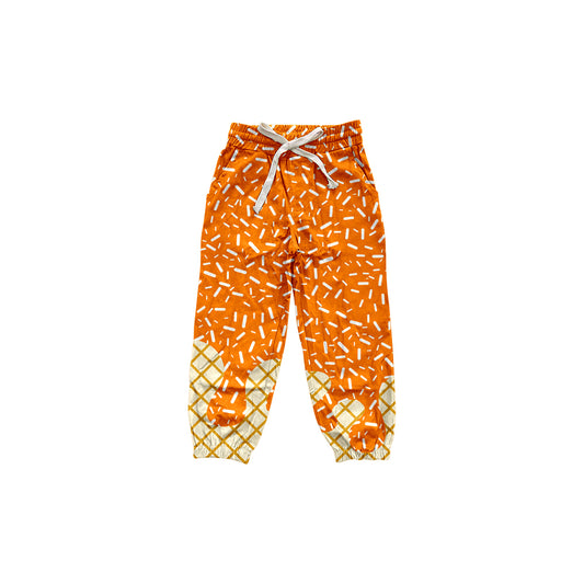 Yellow ice cream sprinkle baby kids team pants