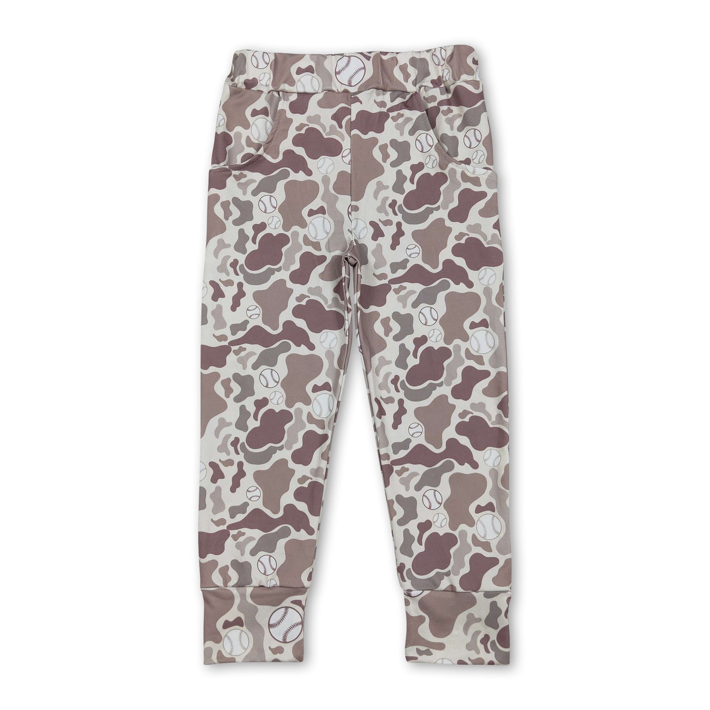 Camo baseball pockets baby boys pants