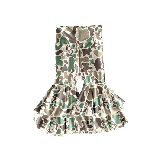 camo deer hunting kids girls yoga pants