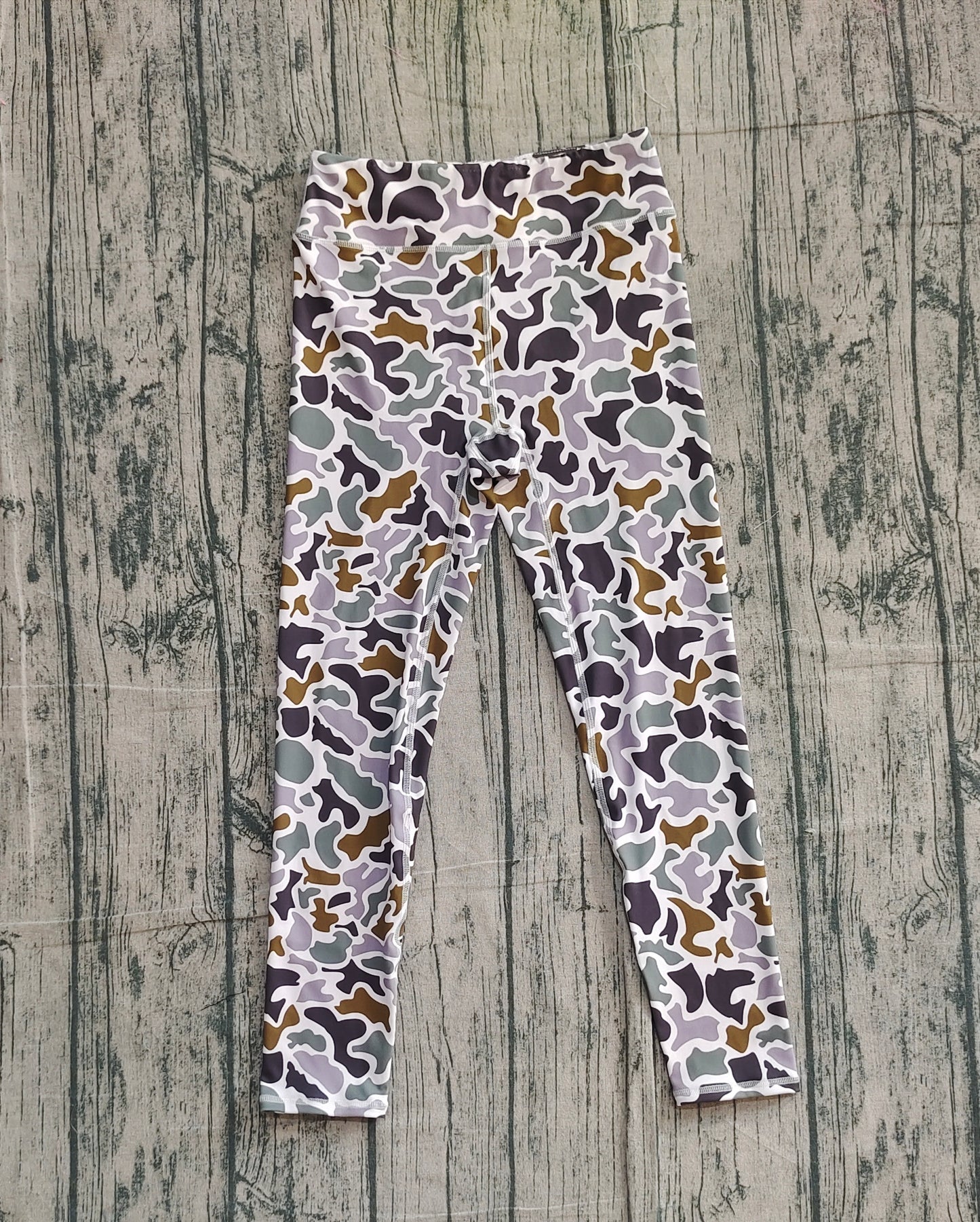 Multi color camo adult women leggings