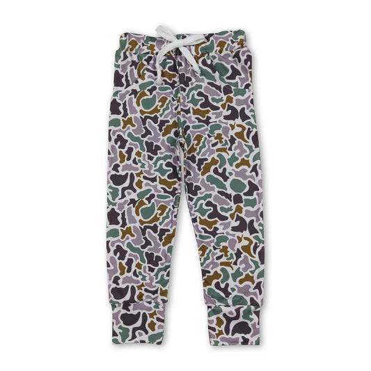 Grey green camo baseball pockets baby boys pants