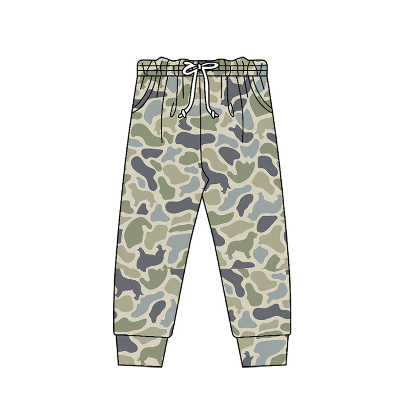 Dog camo pockets baby kids pants
