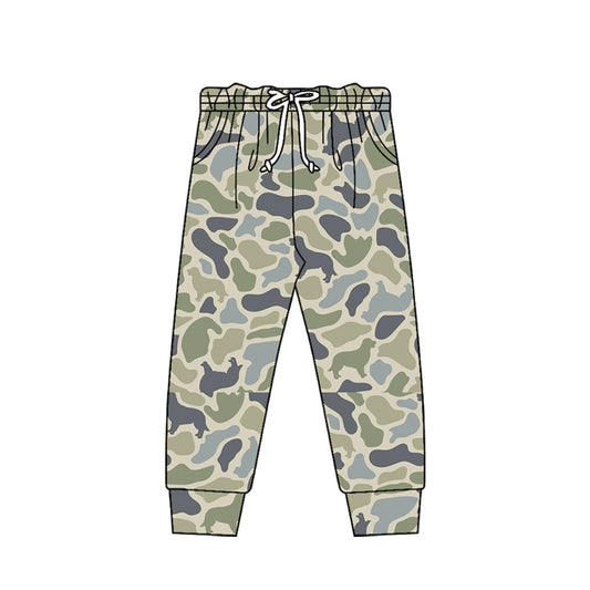 Dog camo pockets baby kids pants
