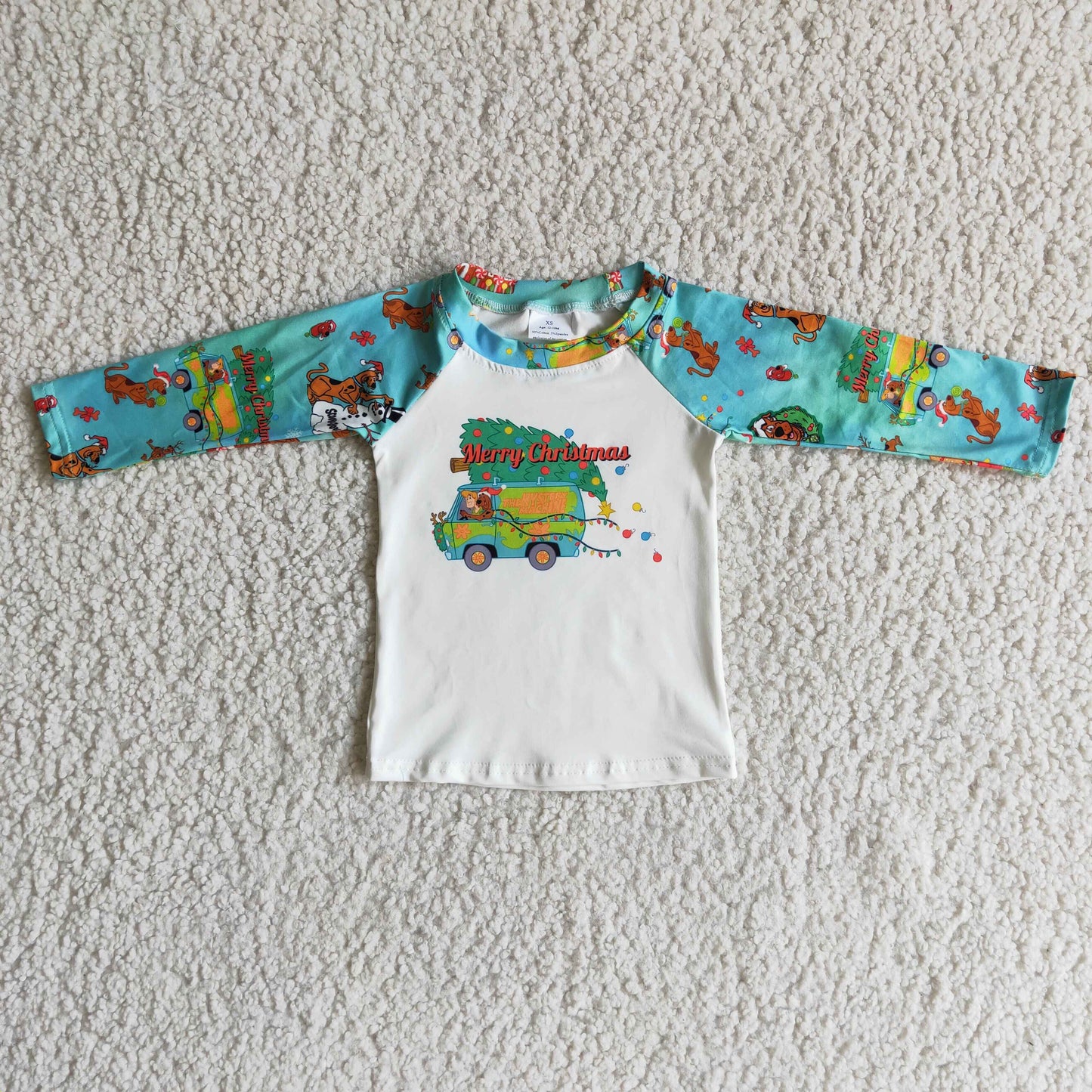 Merry Christmas the mystery machine long sleeve shirt