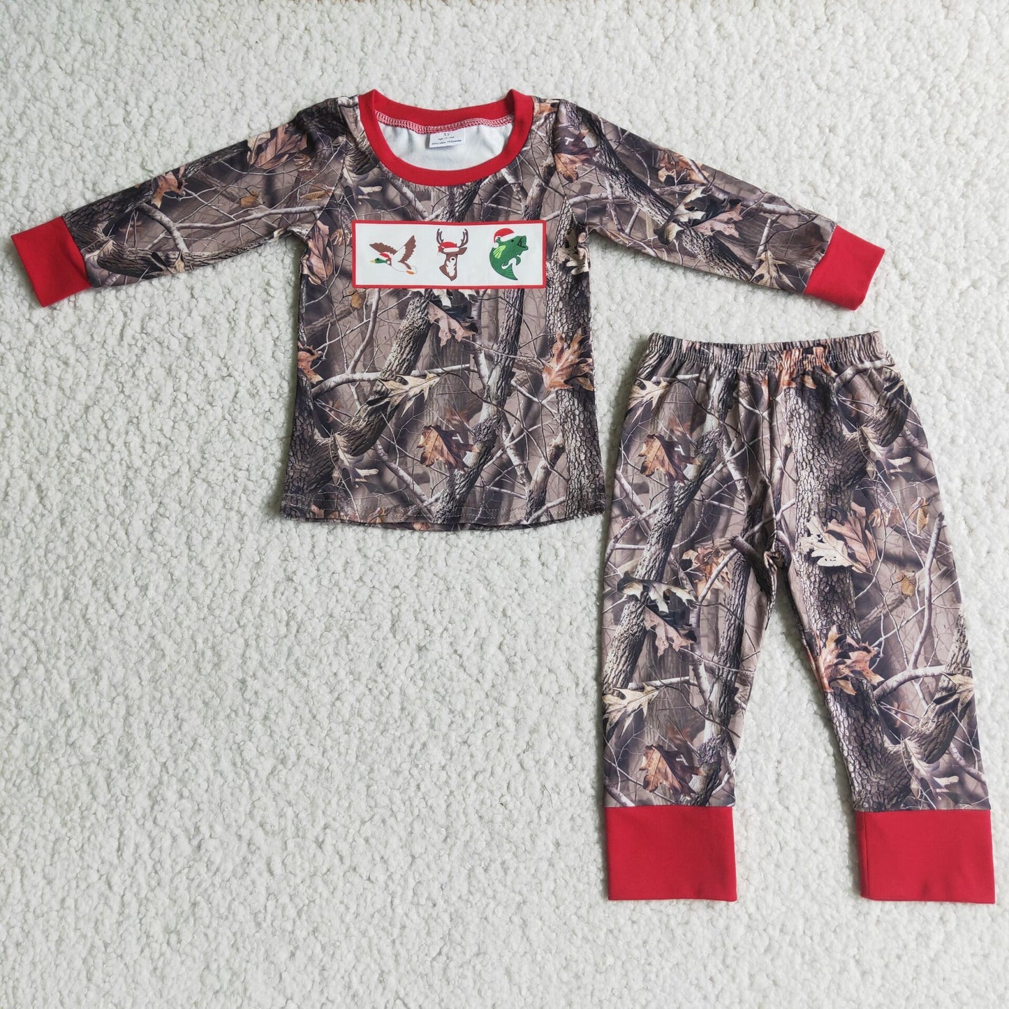 Camo Christmas boy pajamas