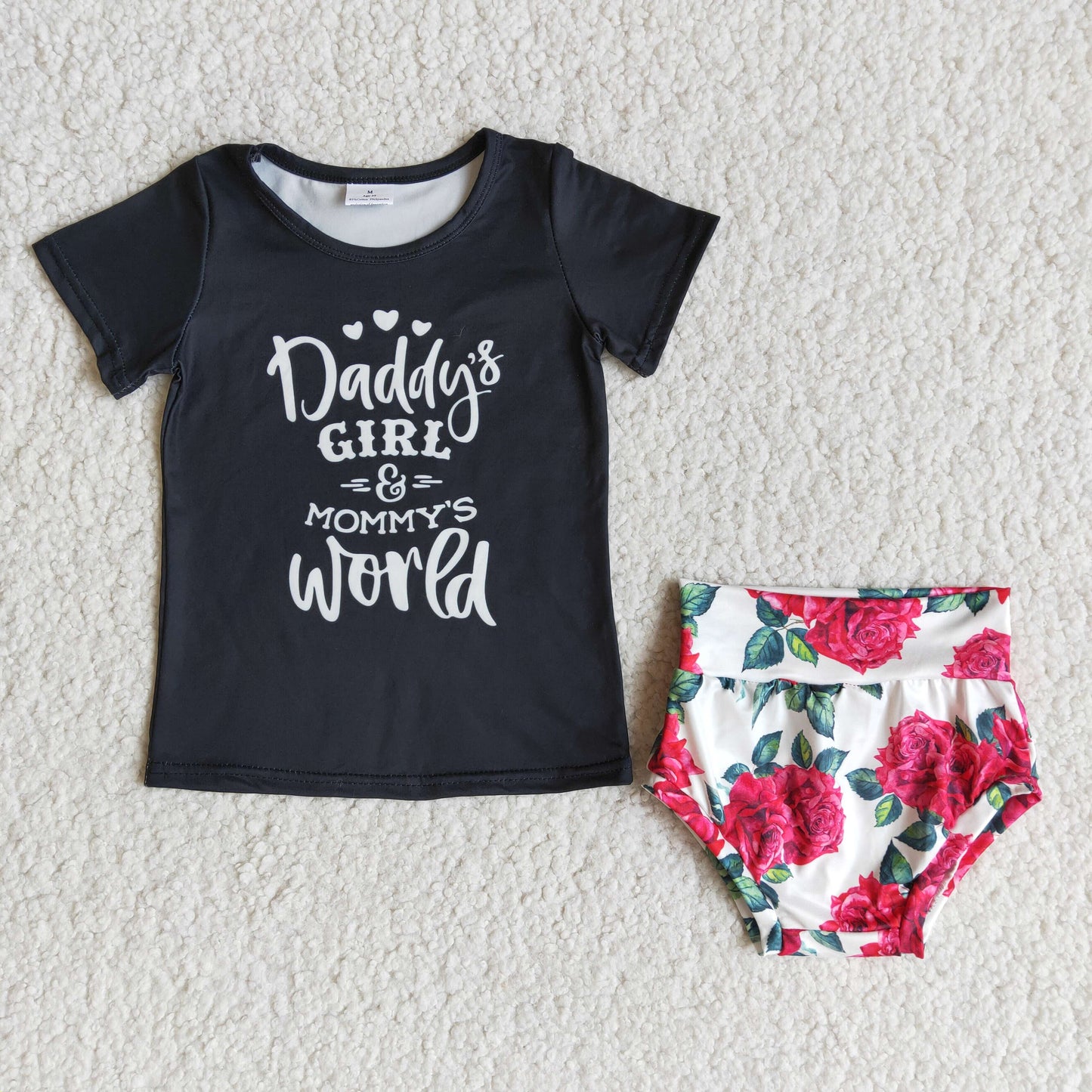 Daddy's Girl Mommy's World Bummies set