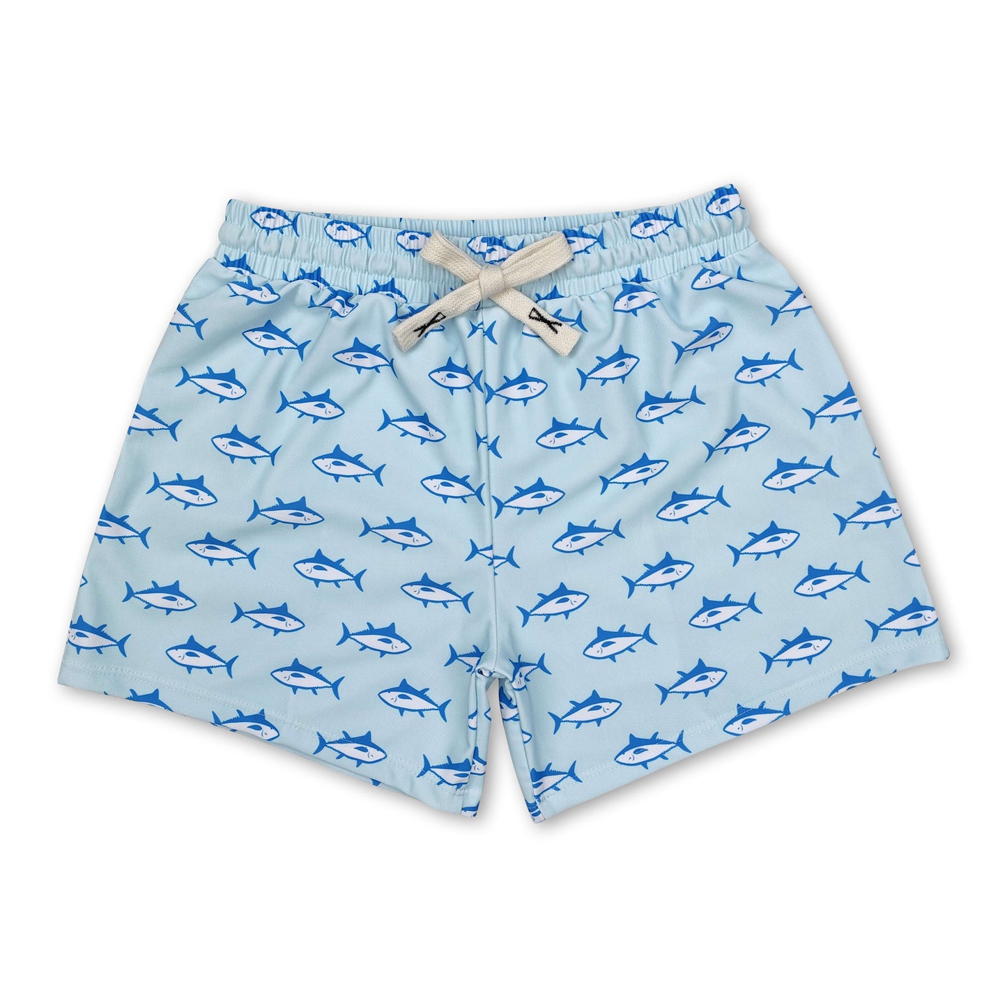 Grey whale summer boy swim trunks