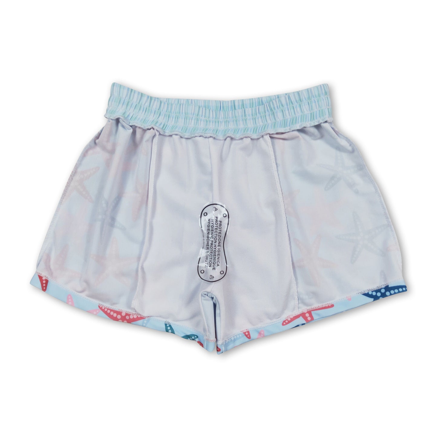 Blue starfish baby boys summer swim shorts