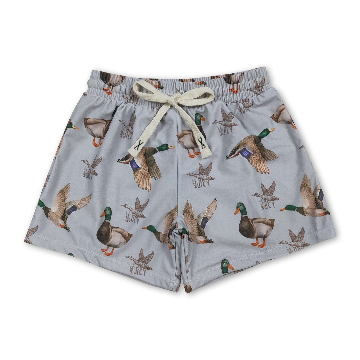 Duck print baby boys summer swim trunks