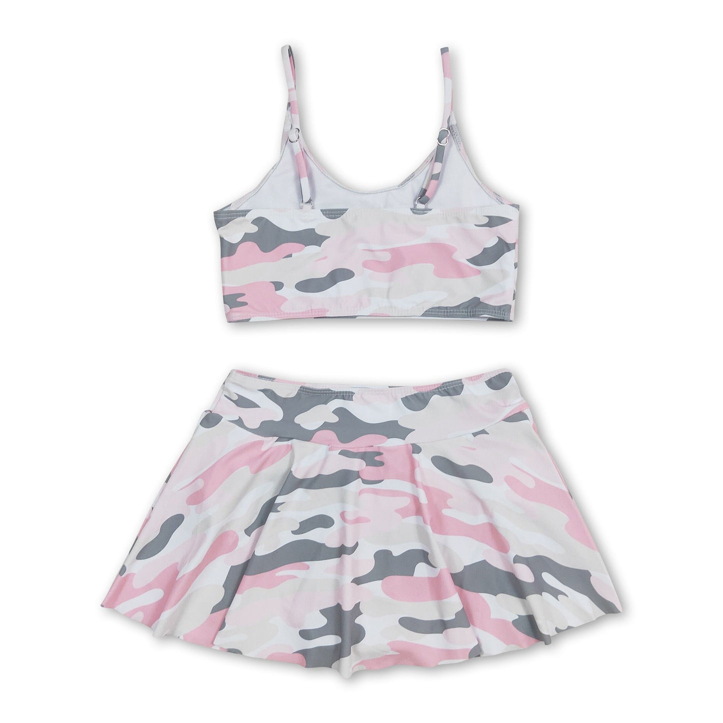 Pink camo 2 pcs mommy and me girls summer swimsuit