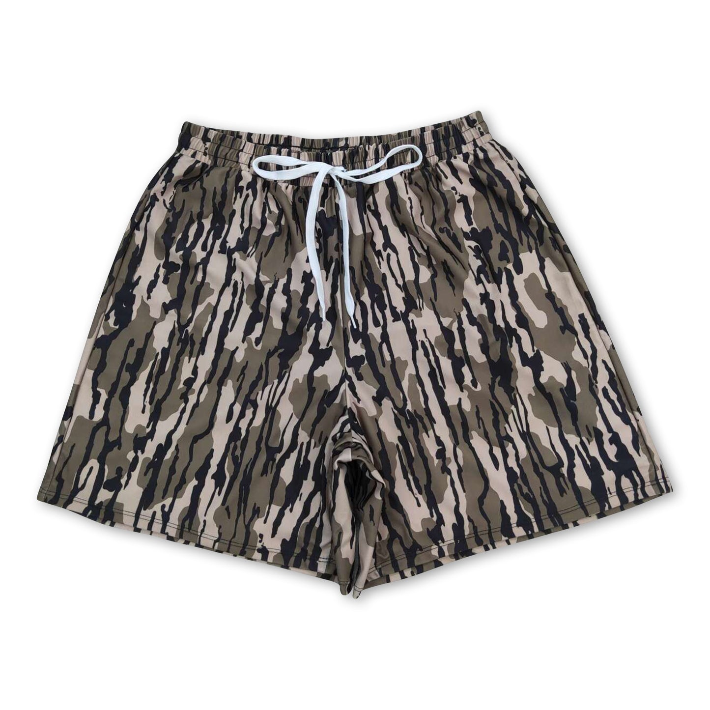 Bottomland print adult men summer swim trunks