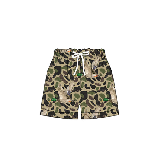 Camo duck kids boys summer swim trunks