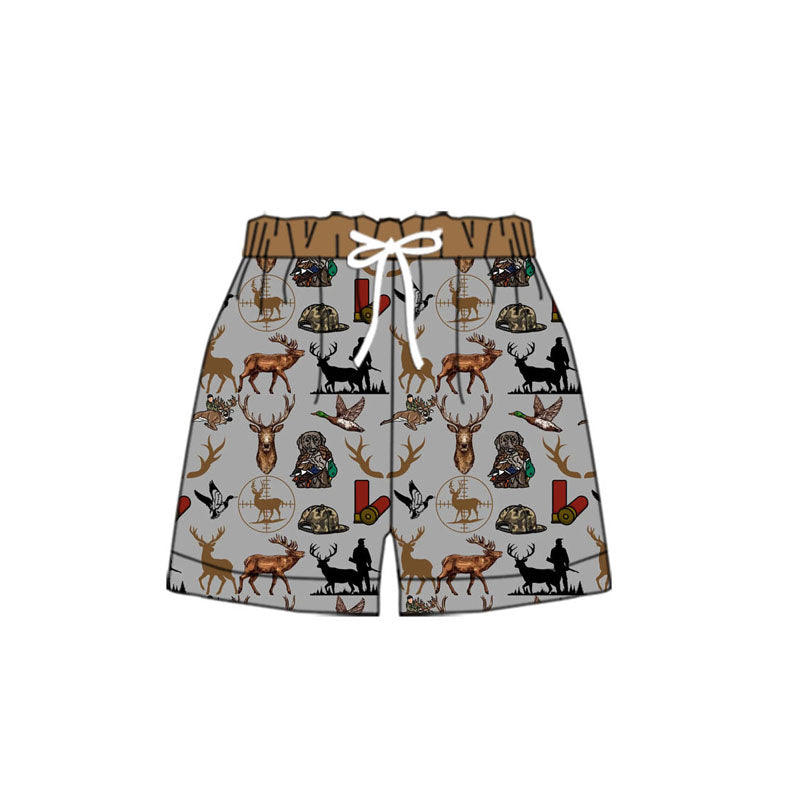 Duck deer dog summer adult men swim trunks