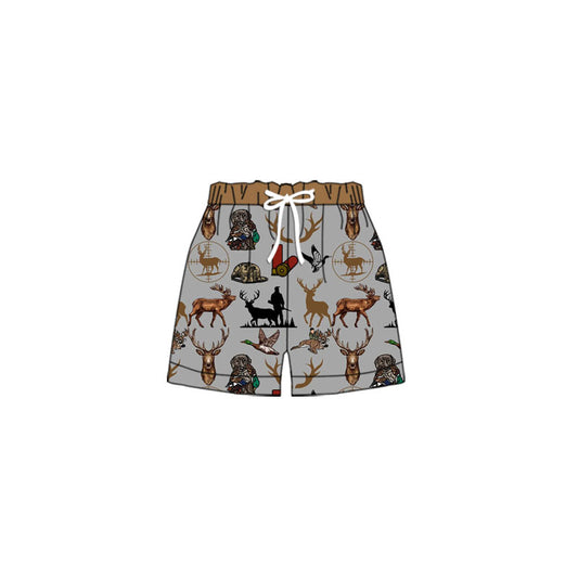 Duck deer dog kids boys summer swim trunks