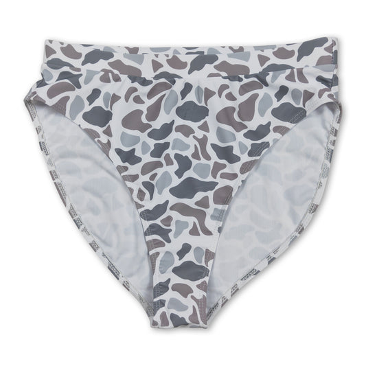 Grey camo adult women summer swim bottom ship from US