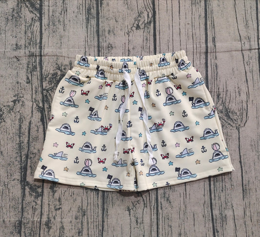Boat crab anchor kids boys summer swim trunks
