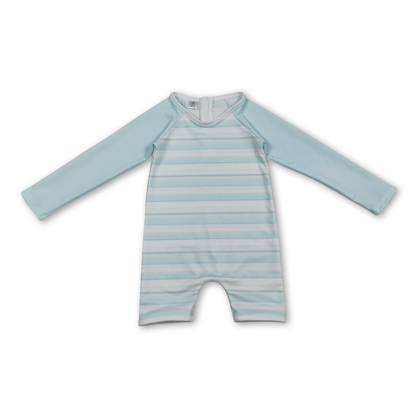 Long sleeves stripe baby boy summer swimsuit