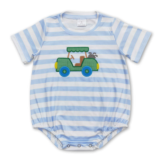 Short sleeves stripe golf baby kids romper