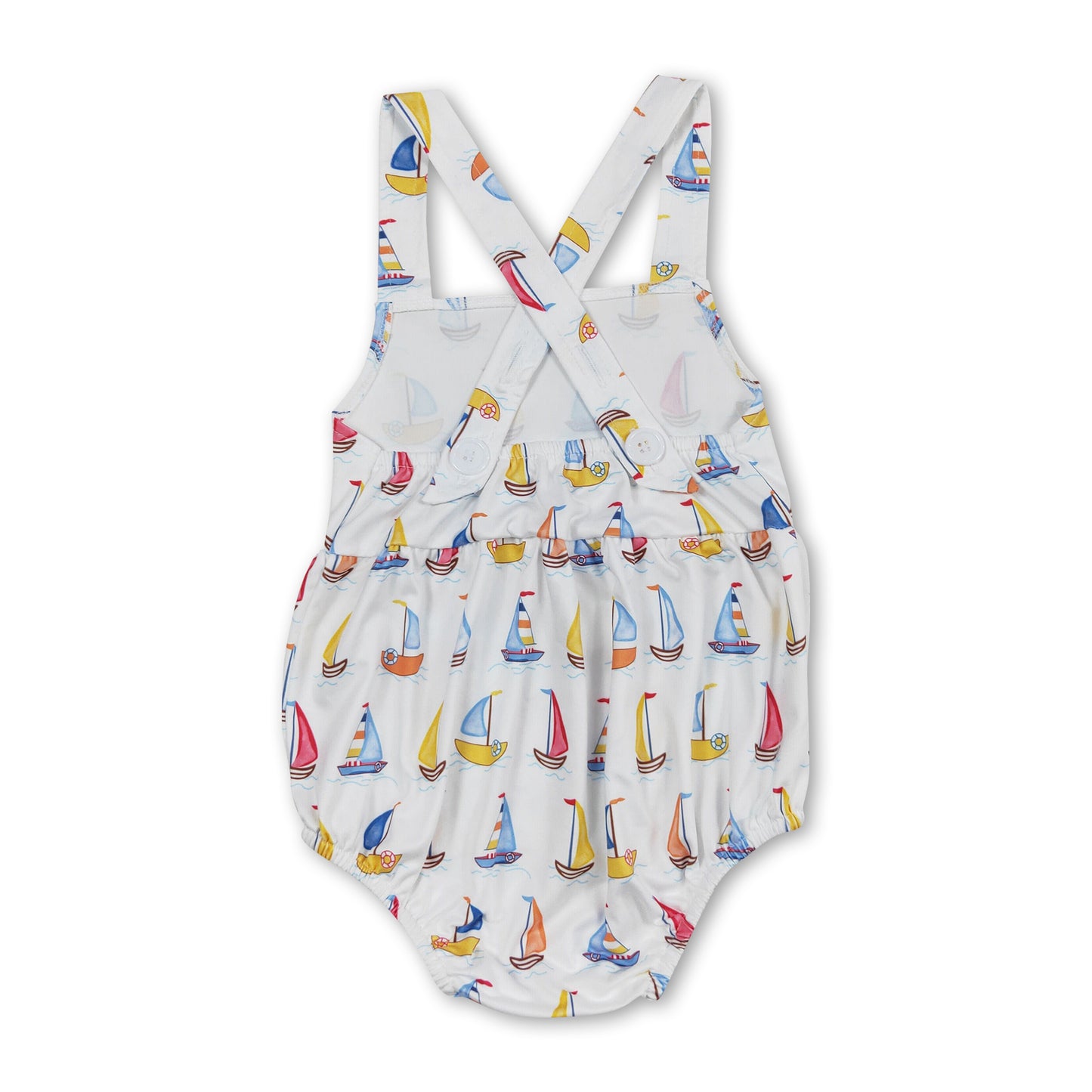 Sleeveless boat baby boys summer romper