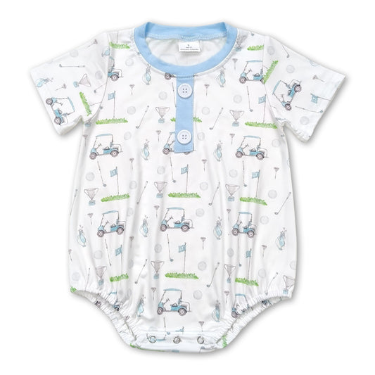 Short sleeves golf baby boys summer romper