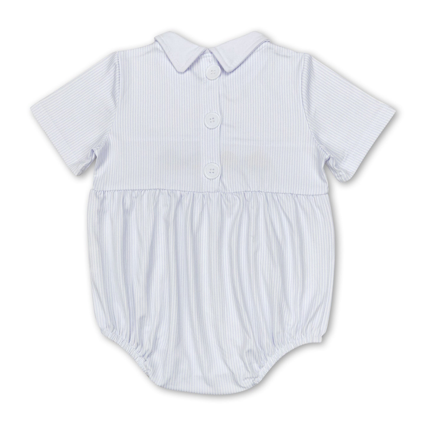 Short sleeves stripe cars baby boy summer romper