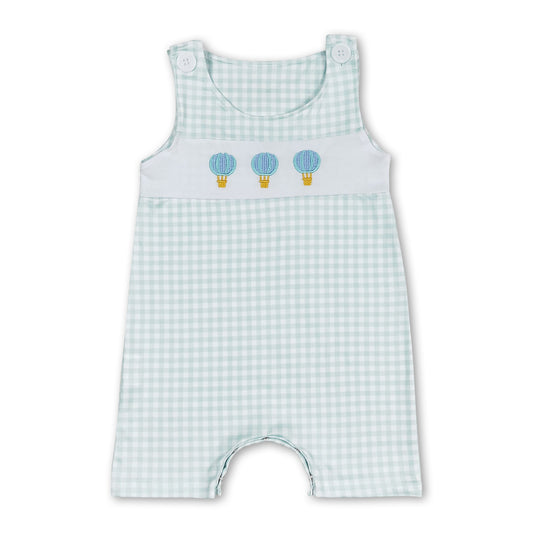 Sleeveless hot air balloon baby boy summer romper