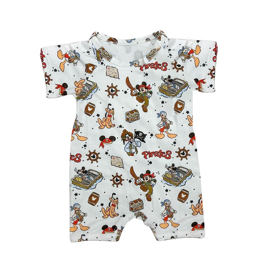 Short sleeves dog mouse baby kids romper