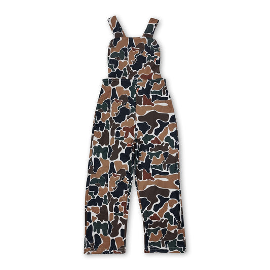 Straps dark camo baby boys hunting overalls