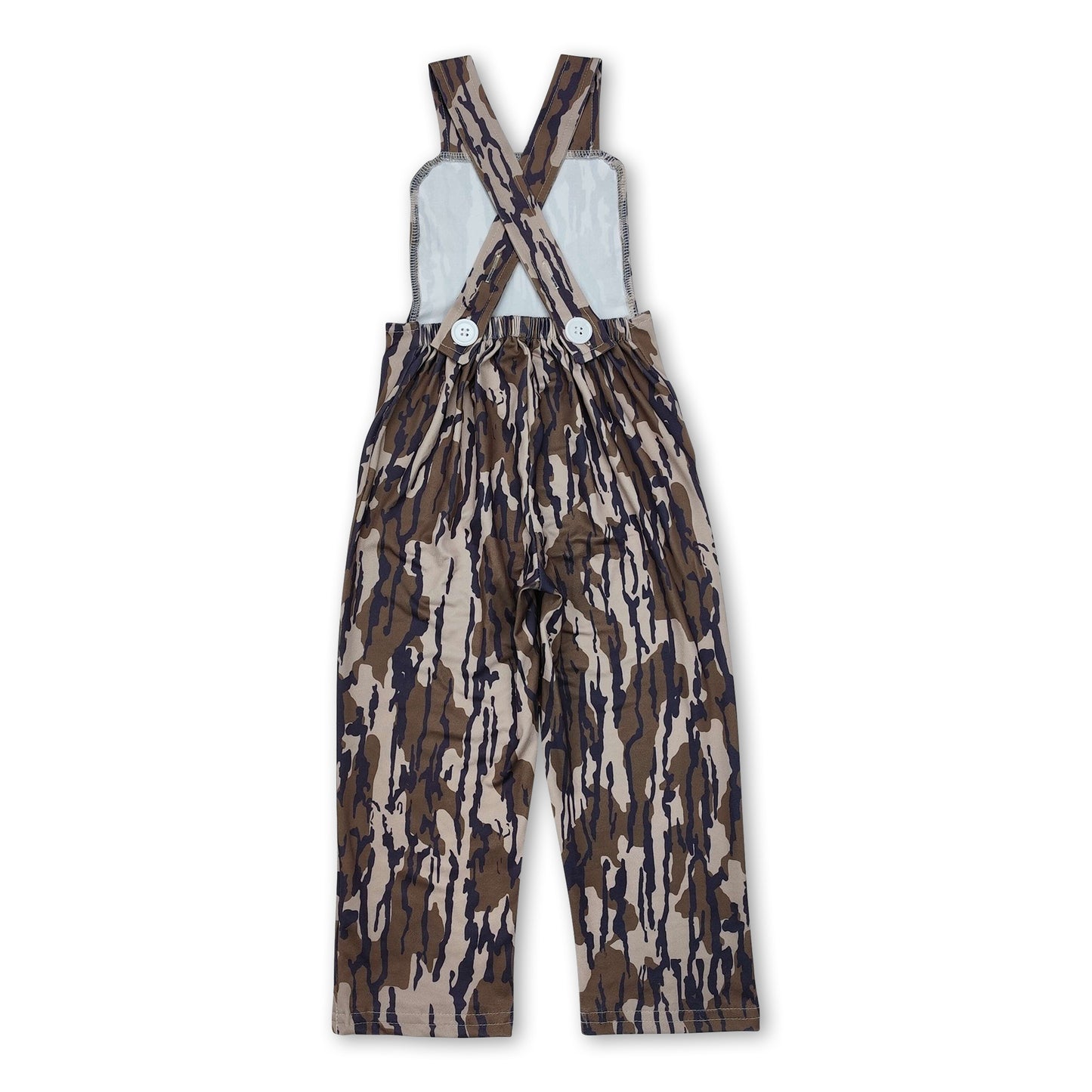 Straps bottomland camo baby boys hunting overalls