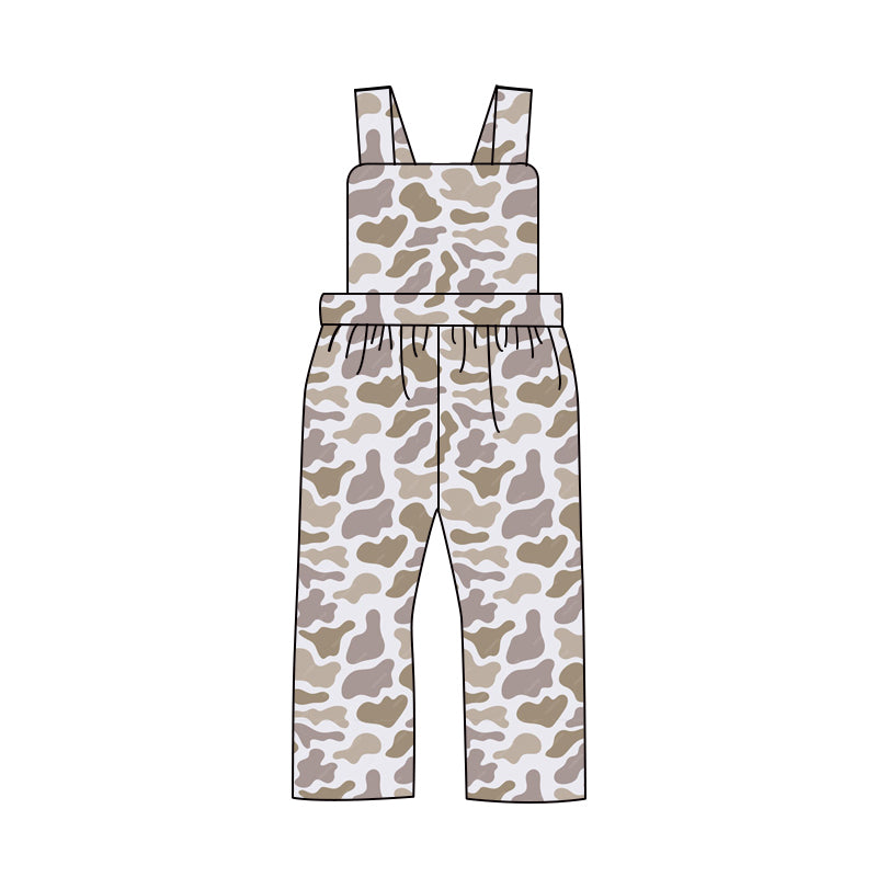 Straps khaki camo baby boys hunting overalls