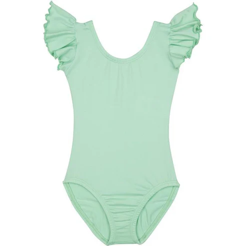 Mint flutter sleeves baby girls summer romper