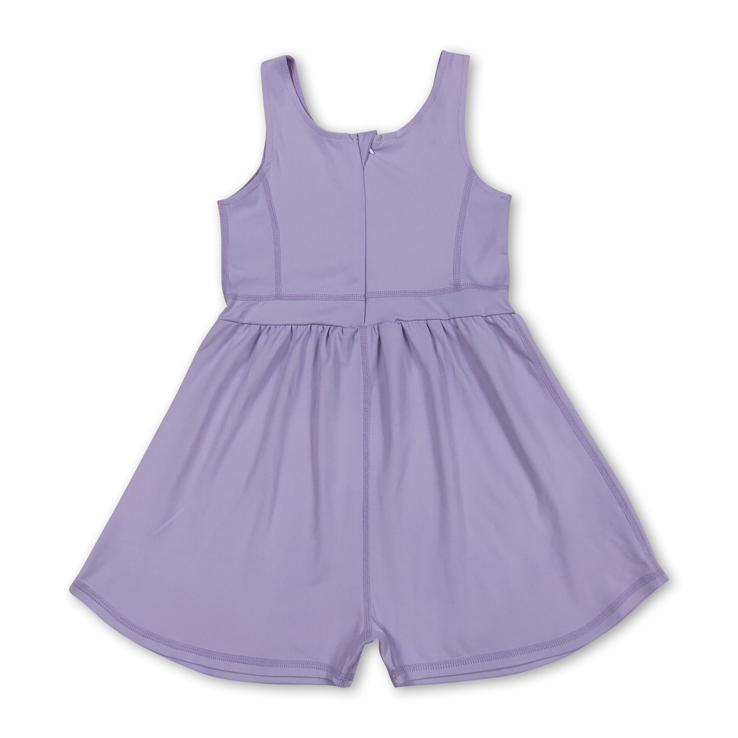 Sleeveless lavender kids girls active wear jumpsuit