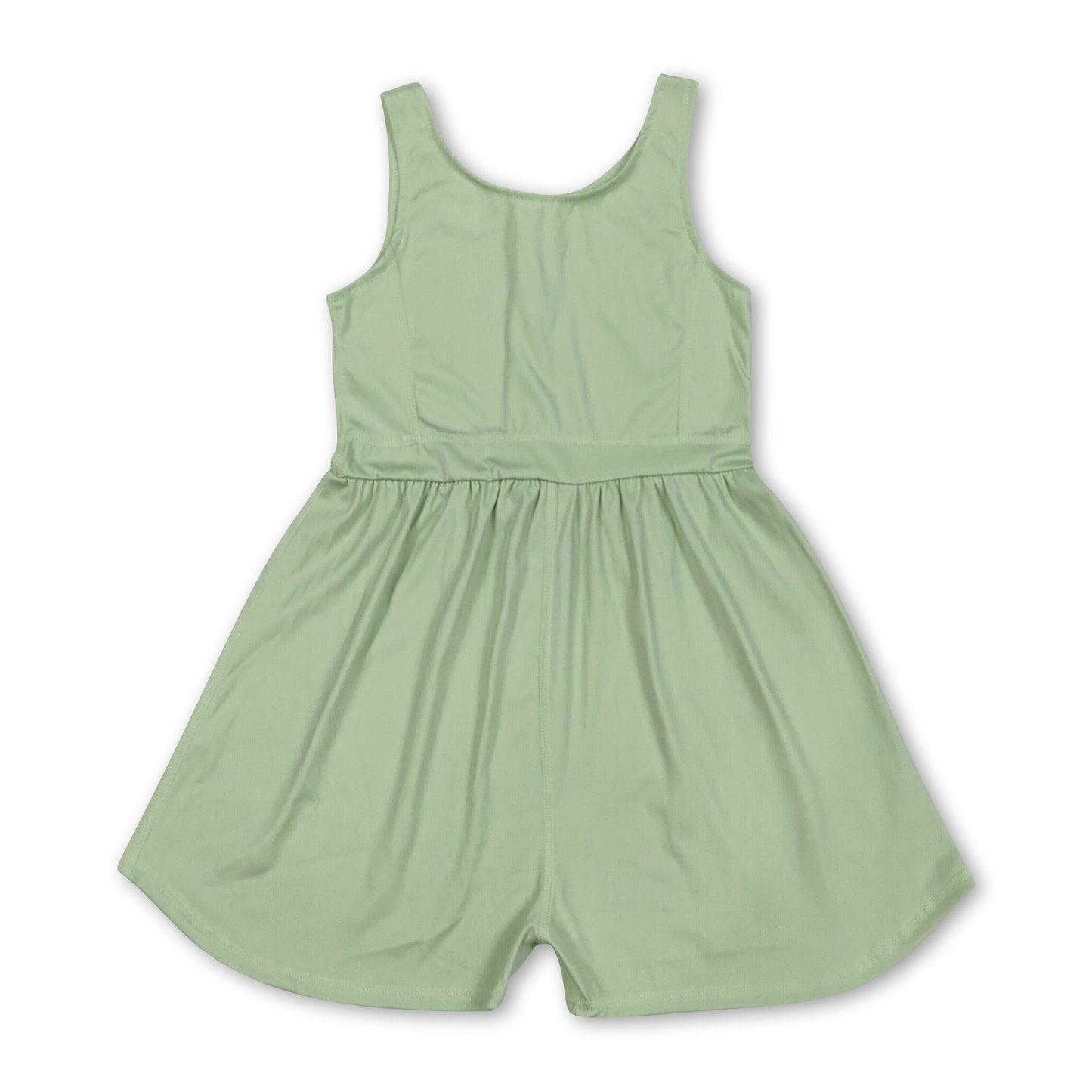 Sleeveless yellow kids girls active wear jumpsuit