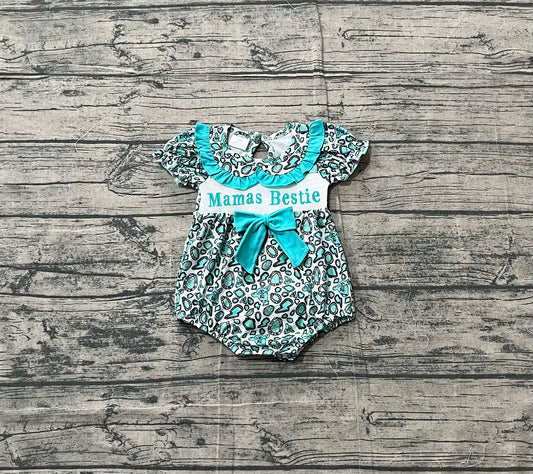 Short sleeves western mamas bestie baby girls romper